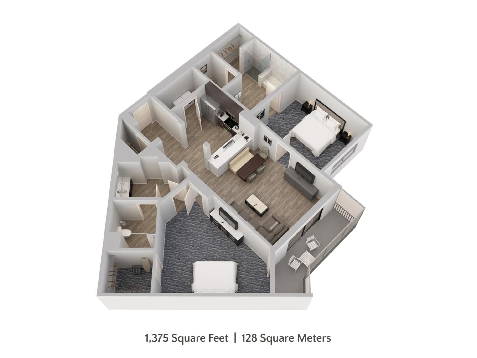 Two-Bedroom Condo Resort View Water Park Access