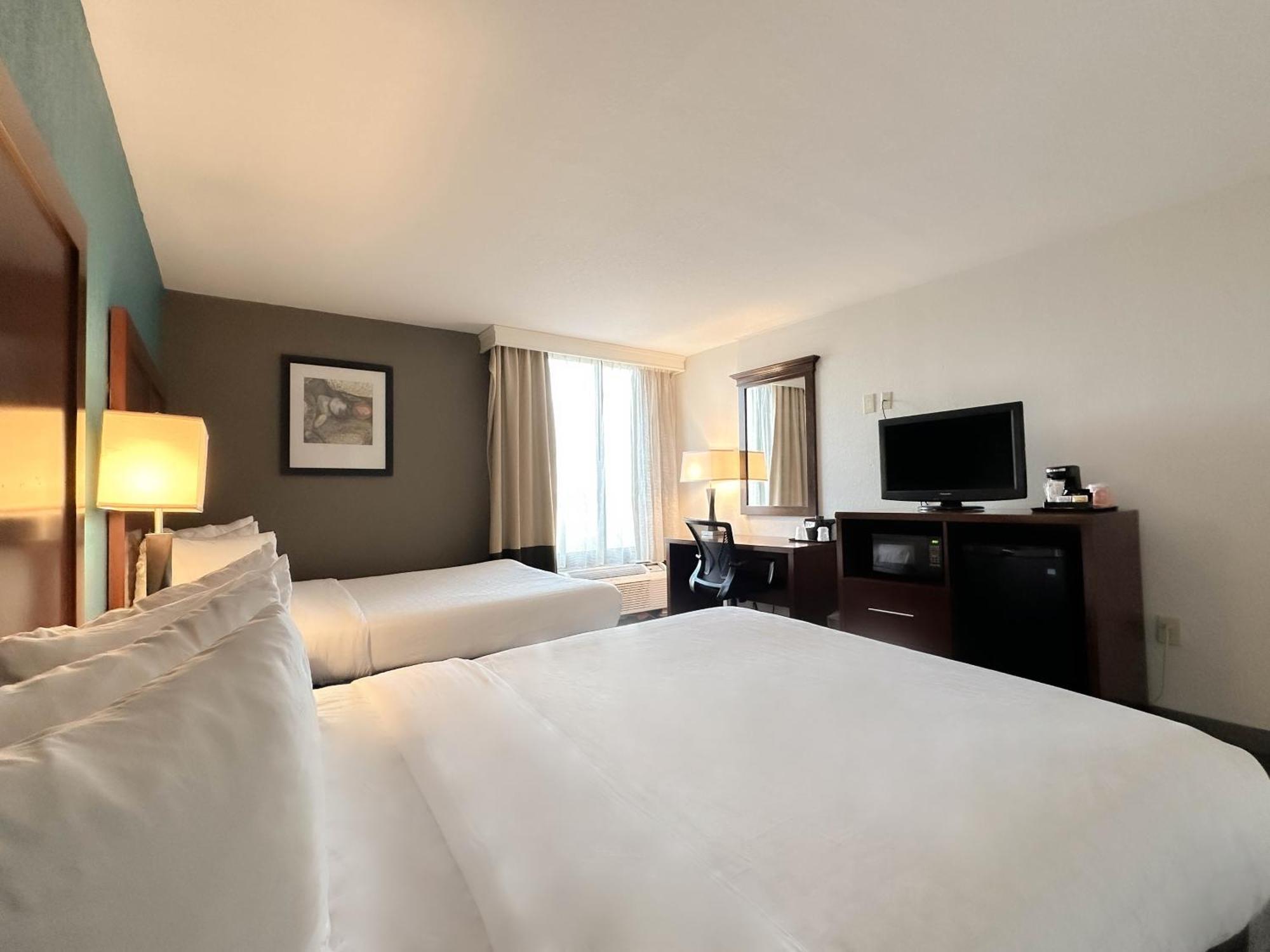 Habitación Deluxe con 2 camas grandes y 1 sofá cama