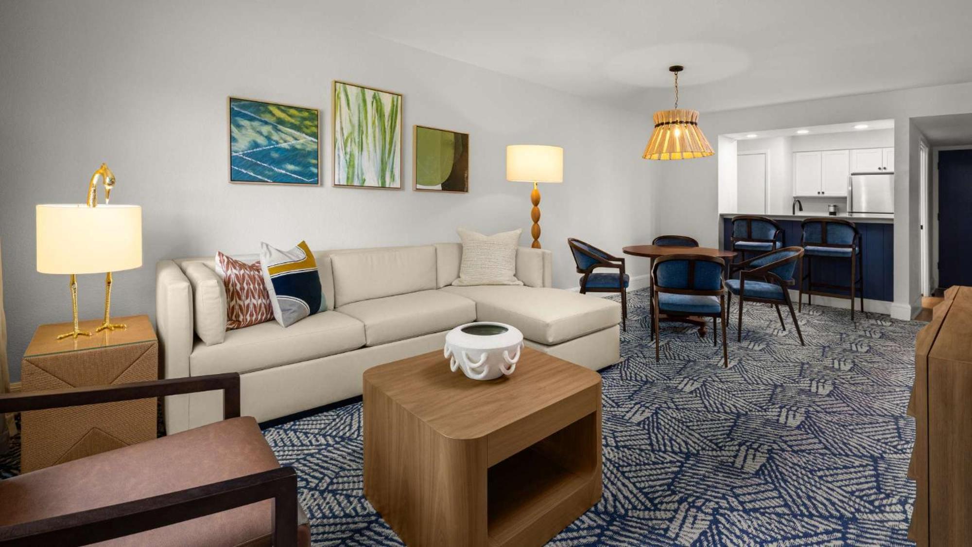 Renovated Two Bedroom Suite One King One Queen Bed