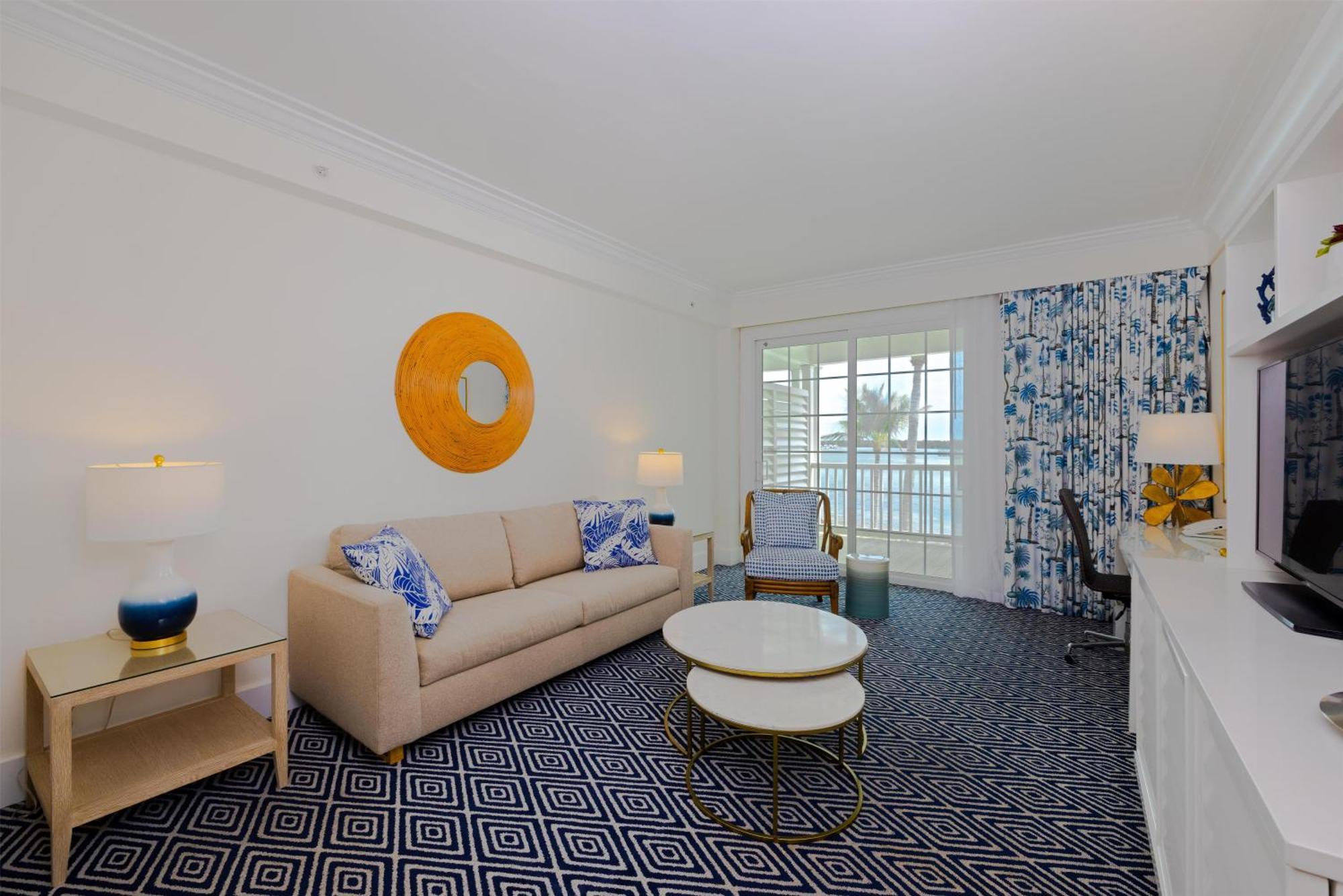 Oceanfront Balcony One Bedroom Suite One King Primary or One Queen Pullout Sofa