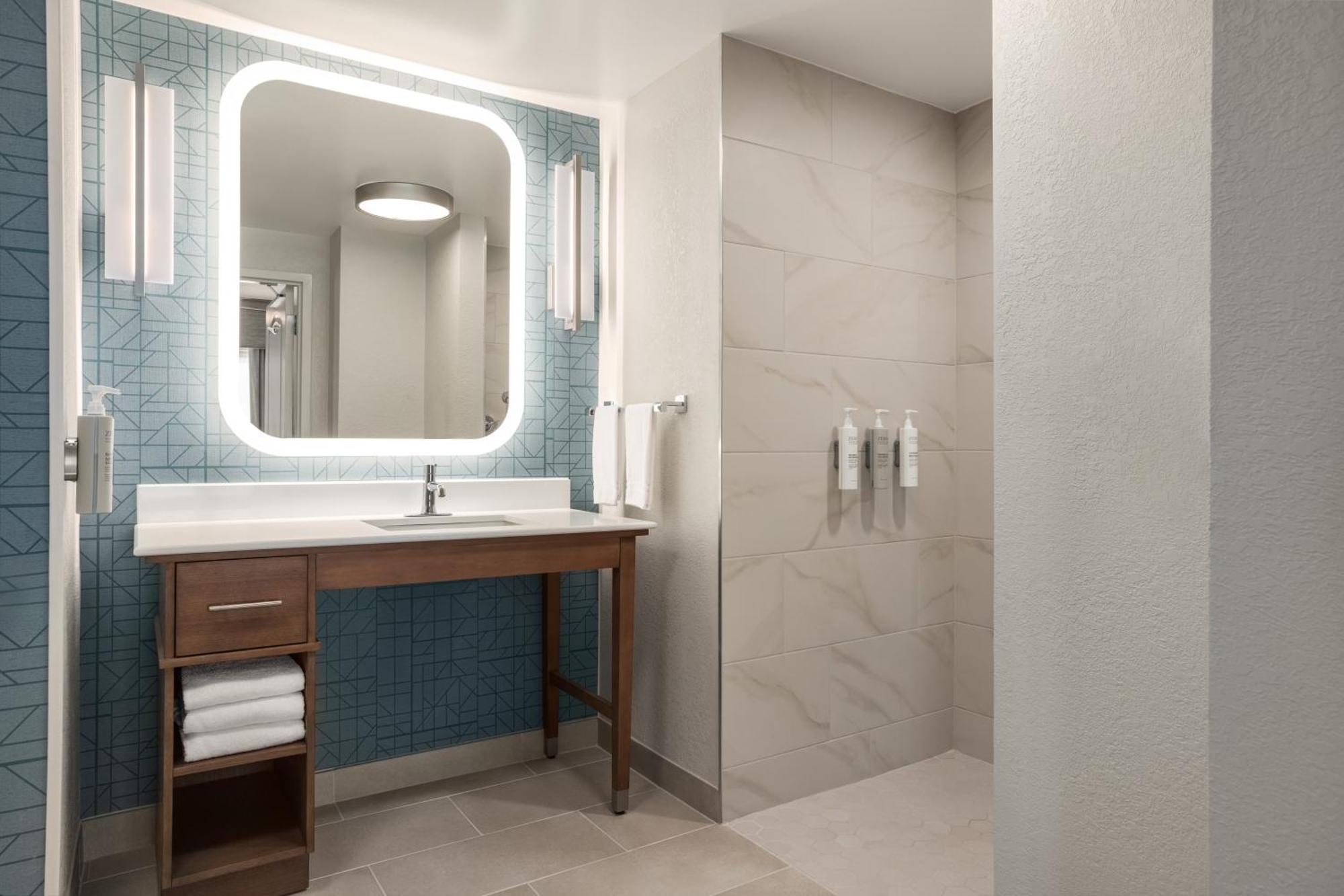 Suite Two Queen Beds Roll Shower Mobility Hearing Access or Non-Smoking