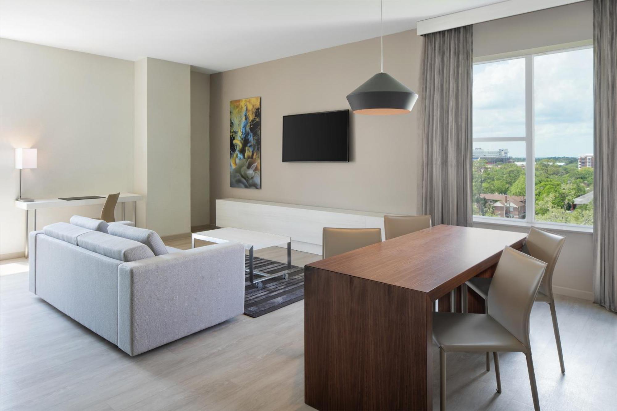 One-Bedroom King Suite with Campus View and Sofa Bed