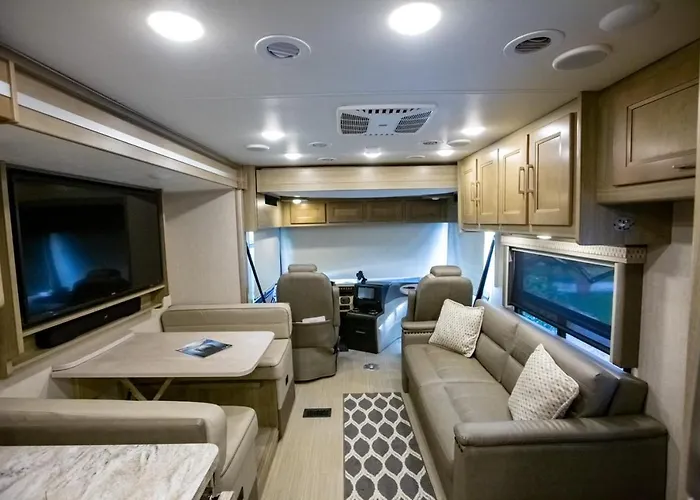 River Safaris, Stationary Class A Motorcoach, Old